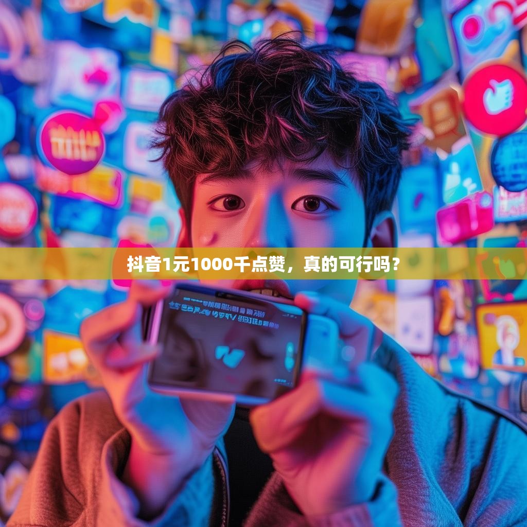 抖音1元1000千点赞，真的可行吗？