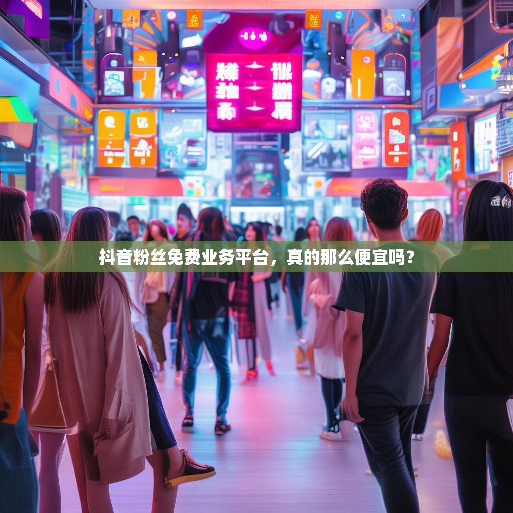 抖音粉丝免费业务平台,真的那么便宜吗?