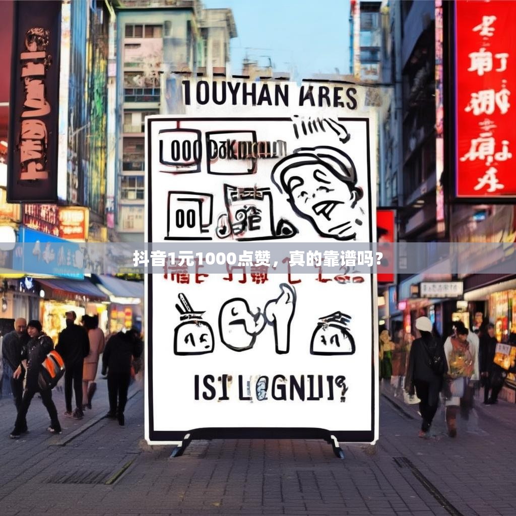 抖音1元1000点赞，真的靠谱吗？