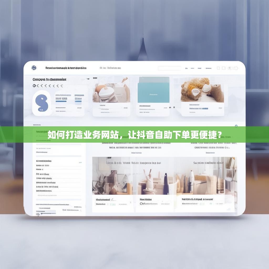 如何打造业务网站，让抖音自助下单更便捷？