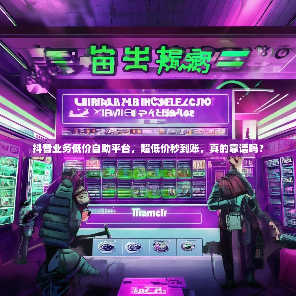 抖音业务低价自助平台，超低价秒到账，真的靠谱吗？
