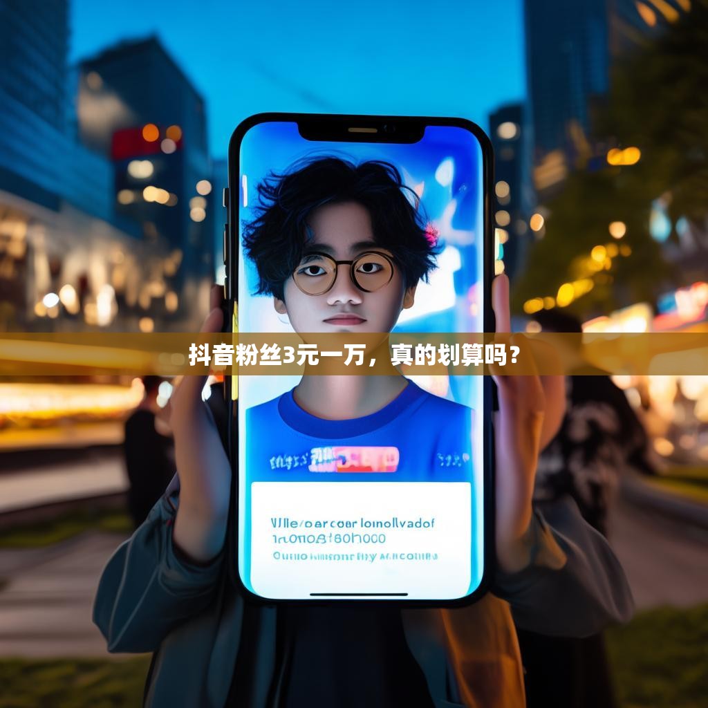 抖音粉丝3元一万，真的划算吗？