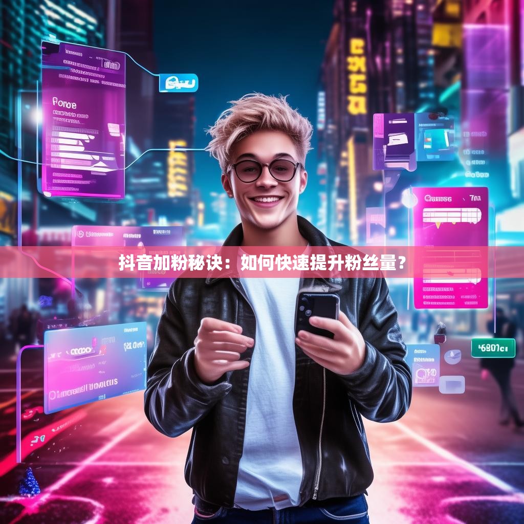 抖音加粉秘诀：如何快速提升粉丝量？