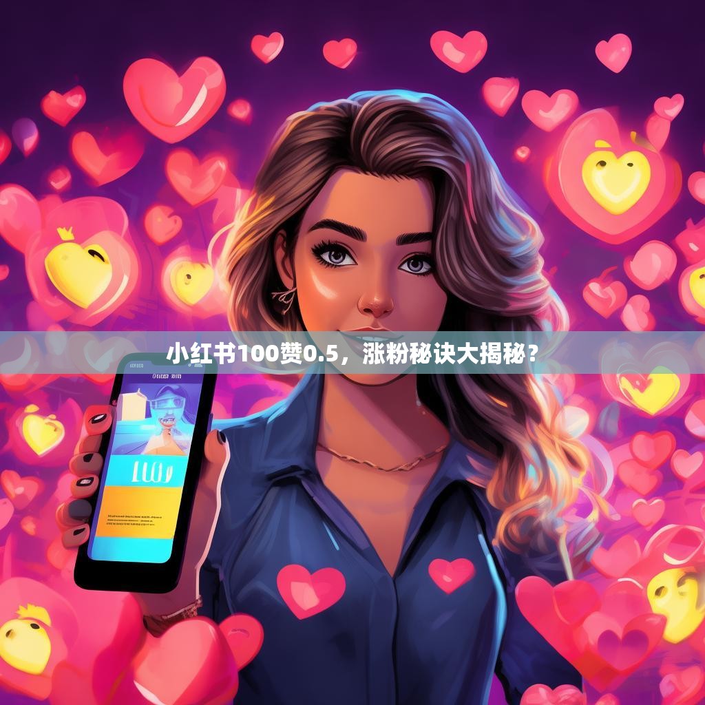 小红书100赞0.5，涨粉秘诀大揭秘？