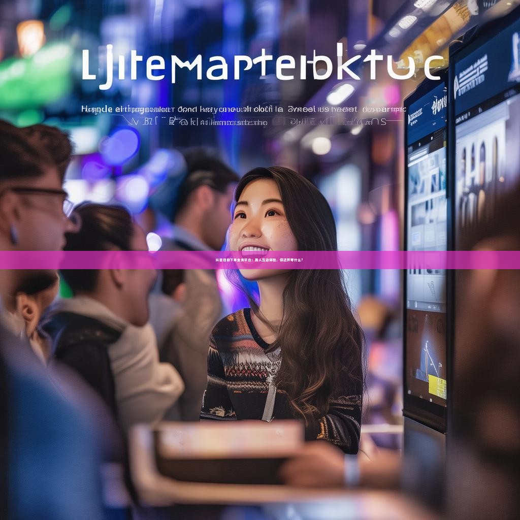 抖音自助下单业务平台：真人互动体验，你还在等什么？