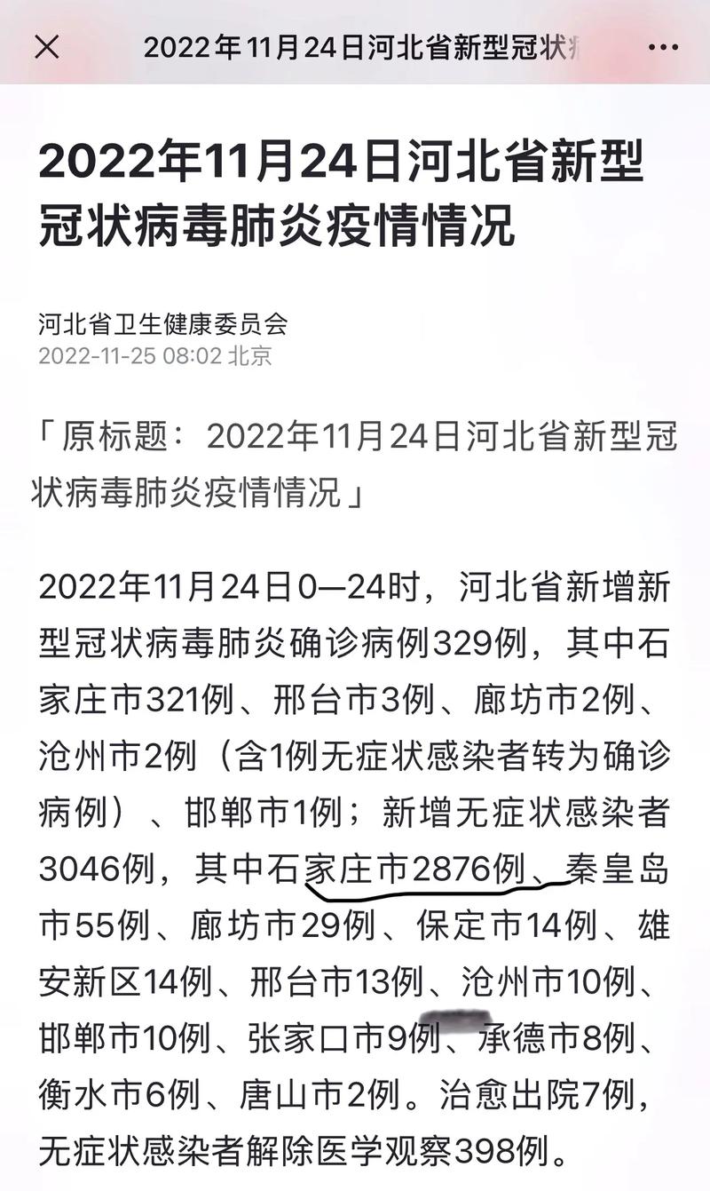 河北新增本土无症状28例 另有新增30例无症状感染者情况